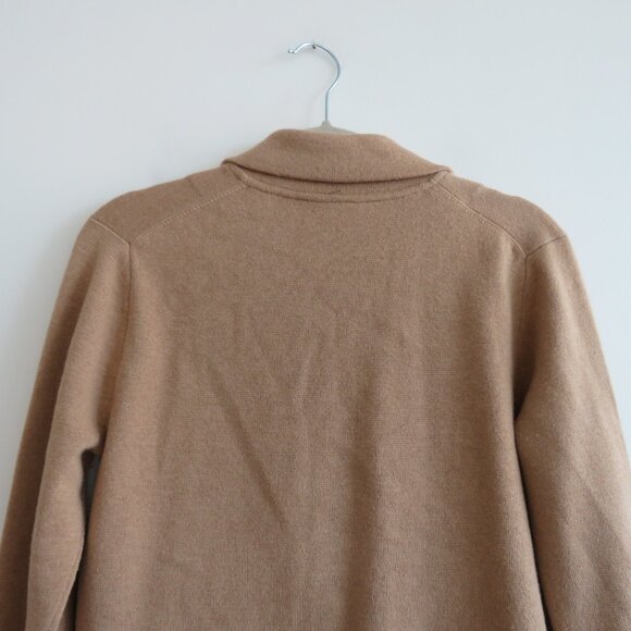 J. CREW Cecile Relaxed Knit Sweater Blazer One-Button in Camel Preppy Size XXS - Picture 9 of 14